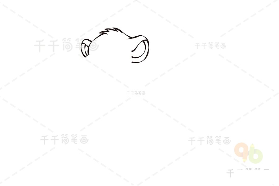教你畫辛巴簡筆畫
