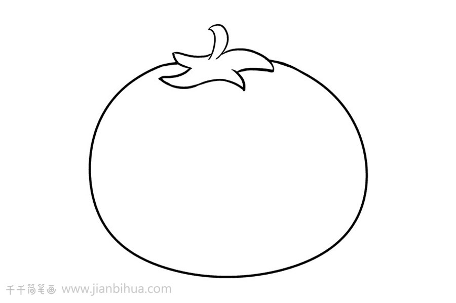 西紅柿簡筆畫