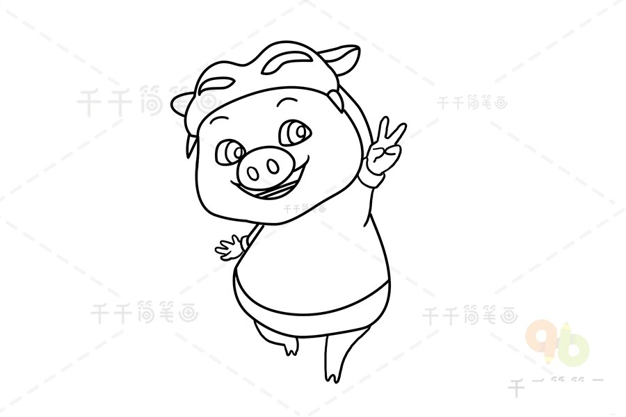 怎么畫豬豬俠簡(jiǎn)筆畫
