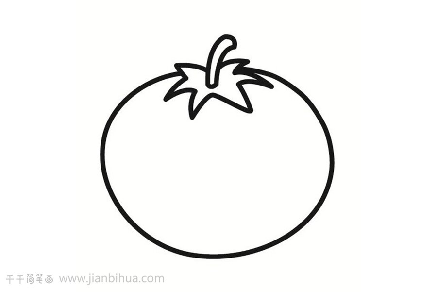 西紅柿簡筆畫教程