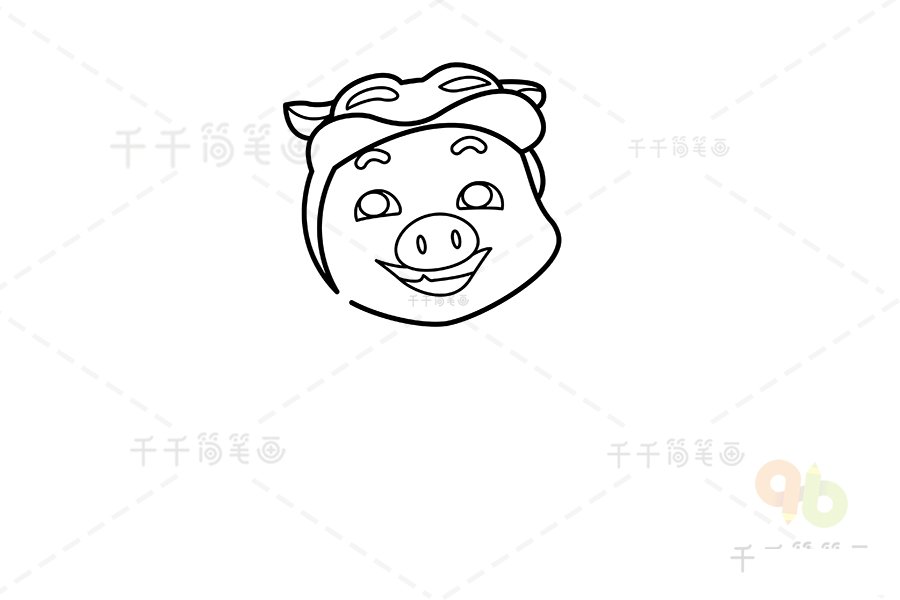豬豬俠耳朵和頭發(fā)