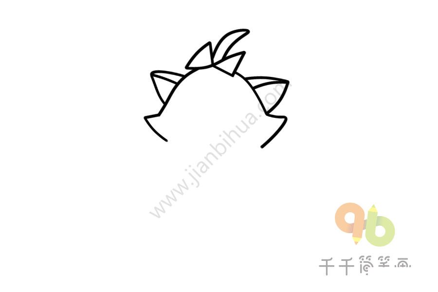 貓兒歷險記 瑪麗貓簡筆畫