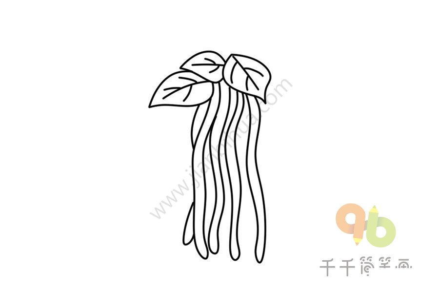 四季豆簡筆畫大全