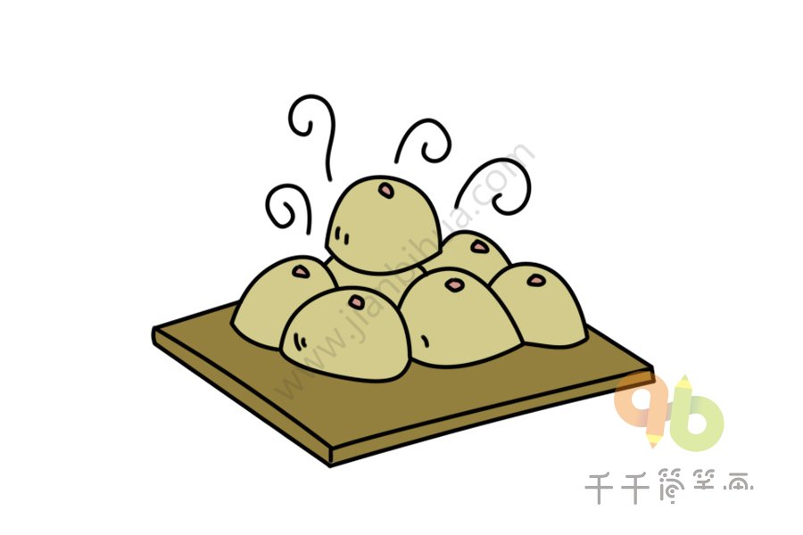 豆沙包簡(jiǎn)筆畫初稿
