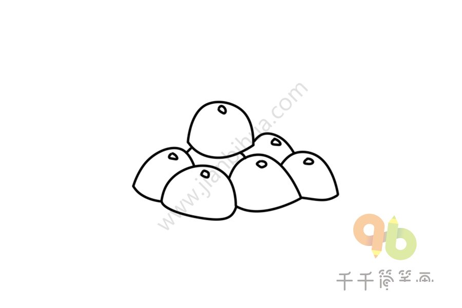 豆沙包簡(jiǎn)筆畫步驟