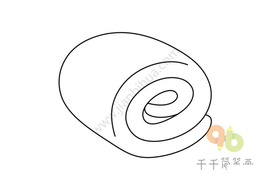 豆沙糍粑簡(jiǎn)筆畫