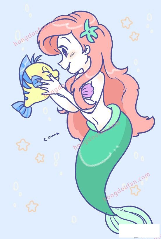 小美人魚 迪士尼簡(jiǎn)筆畫大全 簡(jiǎn)筆畫 第13張