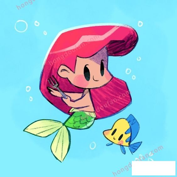 小美人魚 迪士尼簡(jiǎn)筆畫大全 簡(jiǎn)筆畫 第12張