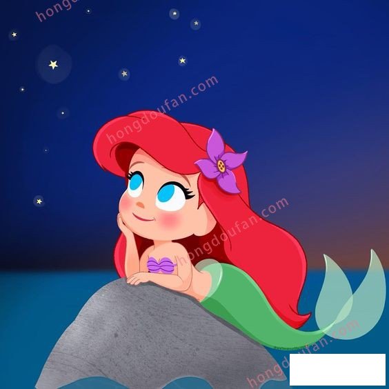 小美人魚 迪士尼簡(jiǎn)筆畫大全 簡(jiǎn)筆畫 第1張