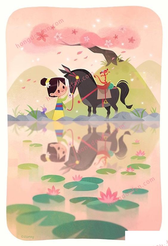 花木蘭 迪士尼公主簡(jiǎn)筆畫大全 簡(jiǎn)筆畫 第5張