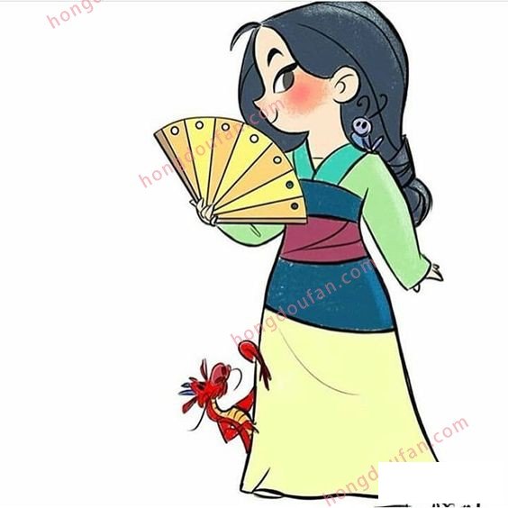 花木蘭 迪士尼公主簡(jiǎn)筆畫大全 簡(jiǎn)筆畫 第6張