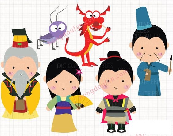 花木蘭 迪士尼公主簡(jiǎn)筆畫大全 簡(jiǎn)筆畫 第1張