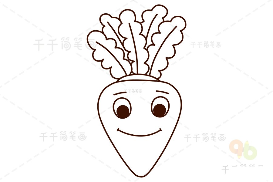 蘿卜嘴巴繪制