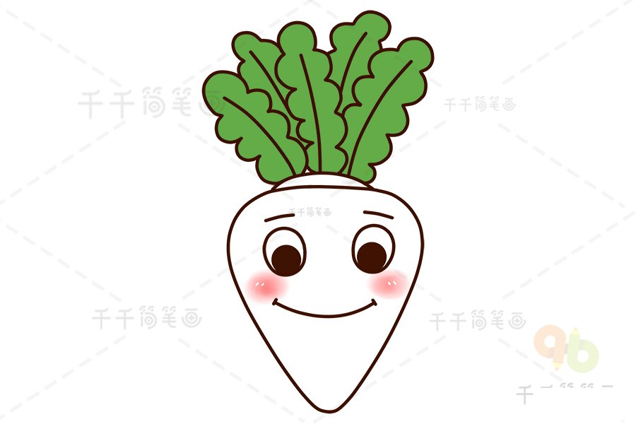蘿卜簡筆畫示例