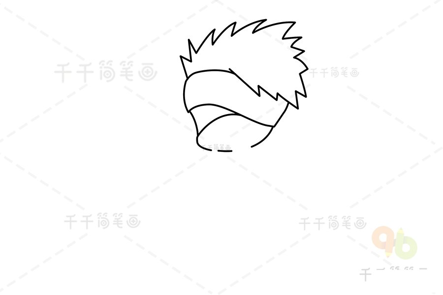 怎么畫卡卡西
