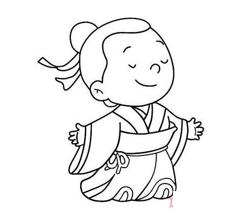 少年曹操怎么畫可愛簡單_曹操簡筆畫圖片