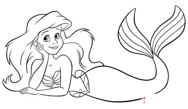 美人魚素描怎么畫簡單易學(xué)_美人魚簡筆畫圖片