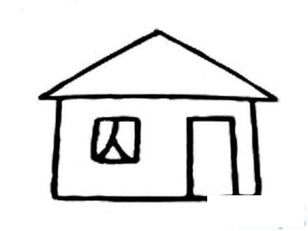 溫馨的小木屋簡(jiǎn)筆畫