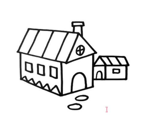 繪制溫馨小屋步驟