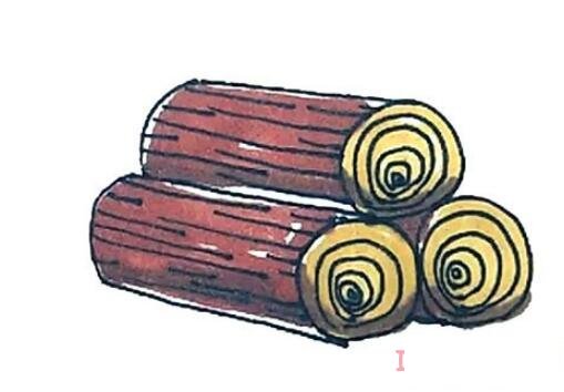一堆木頭怎么畫簡(jiǎn)潔 木頭簡(jiǎn)筆畫圖片