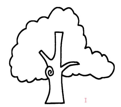 幼兒園簡單大樹簡筆畫的畫法圖片教程