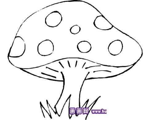 大蘑菇的簡(jiǎn)筆畫