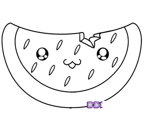 西瓜娃娃簡(jiǎn)筆畫(huà)