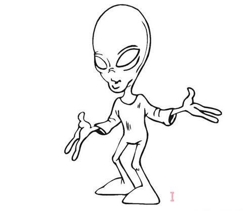 外星人怎么畫簡單好看_外星人簡筆畫圖片