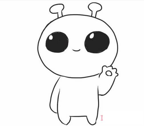 外星人怎么畫簡潔 帶步驟圖外星人簡筆畫圖片