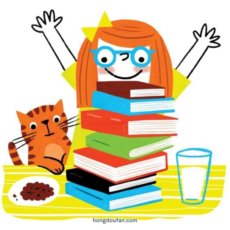讀書(shū)的好處！讀書(shū)日簡(jiǎn)筆畫(huà)大全 簡(jiǎn)筆畫(huà) 第1張