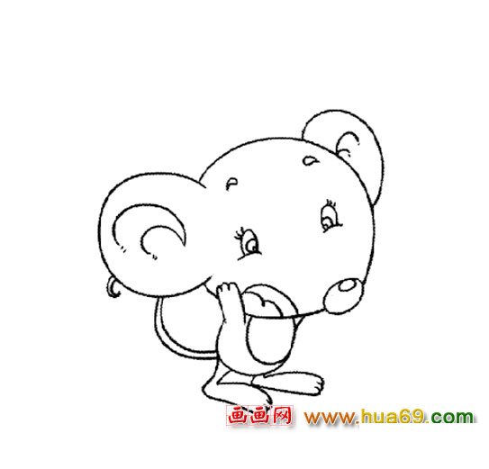 可愛(ài)的小老鼠【簡(jiǎn)筆畫(huà)】2