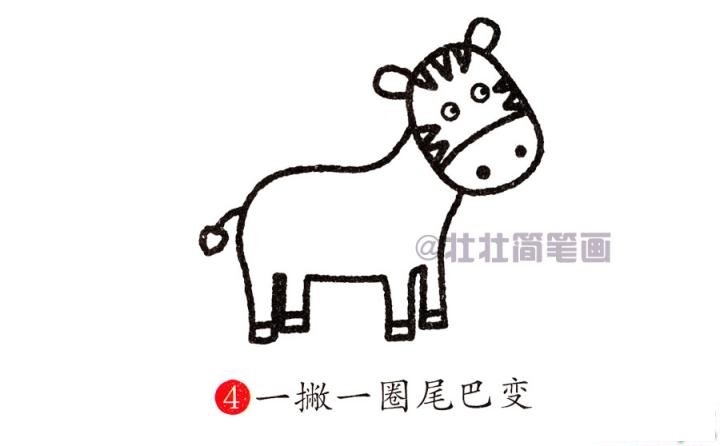 馬簡筆畫畫法_怎么畫馬的簡筆畫