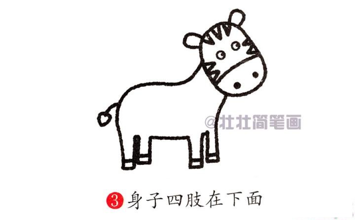 馬簡筆畫畫法_怎么畫馬的簡筆畫