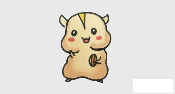 倉(cāng)鼠簡(jiǎn)筆畫(huà)，可愛(ài)的小倉(cāng)鼠簡(jiǎn)筆畫(huà)畫(huà)法步驟圖片