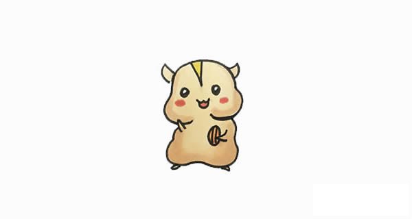 倉(cāng)鼠簡(jiǎn)筆畫(huà)，可愛(ài)的小倉(cāng)鼠簡(jiǎn)筆畫(huà)畫(huà)法步驟圖片