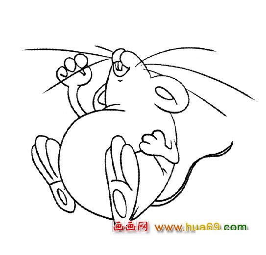 簡筆畫:老鼠暈了3