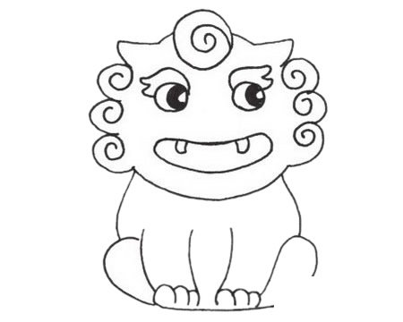 貔貅簡筆畫圖片大全作品一