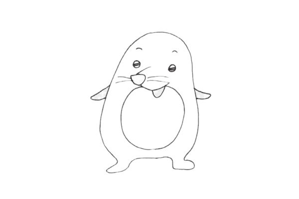 鼴鼠簡筆畫圖片