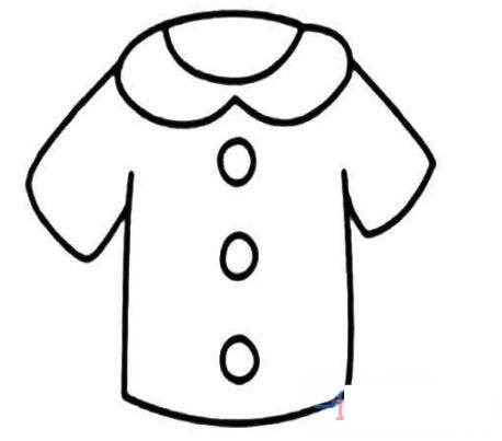 幼兒簡筆畫寶寶衣服畫法步驟圖