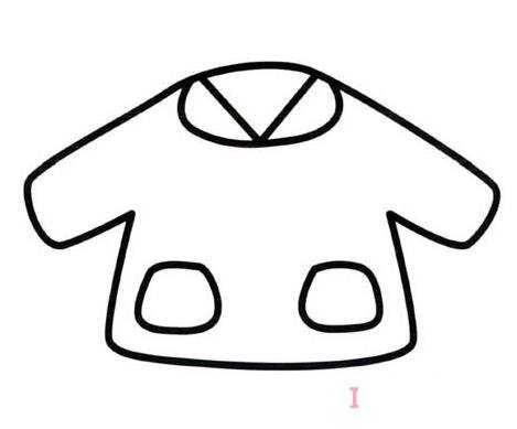 幼兒簡筆畫寶寶衣服畫法示例