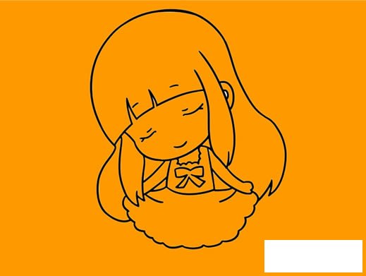可愛(ài)小女孩簡(jiǎn)筆畫步驟圖解教程