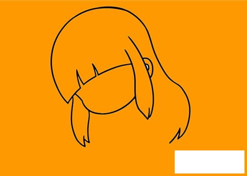 可愛(ài)小女孩簡(jiǎn)筆畫步驟圖解教程