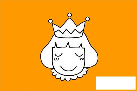 公主簡(jiǎn)筆畫(huà)圖片
