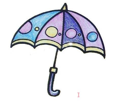 愛莎公主雨傘簡筆畫