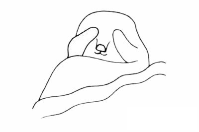 水獺簡筆畫圖片