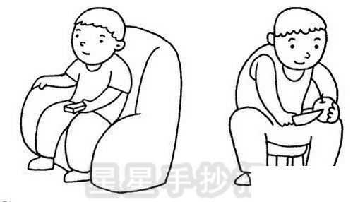爸爸簡(jiǎn)筆畫(huà)圖片步驟教程