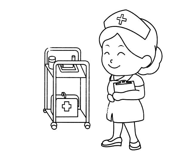 護(hù)士人物簡(jiǎn)筆畫(huà)步驟圖片大全