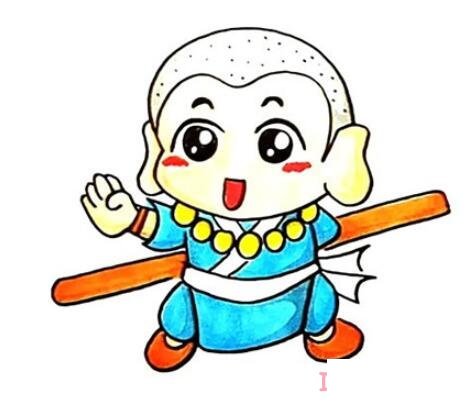 一步一步畫小和尚簡(jiǎn)筆畫教程涂色可愛