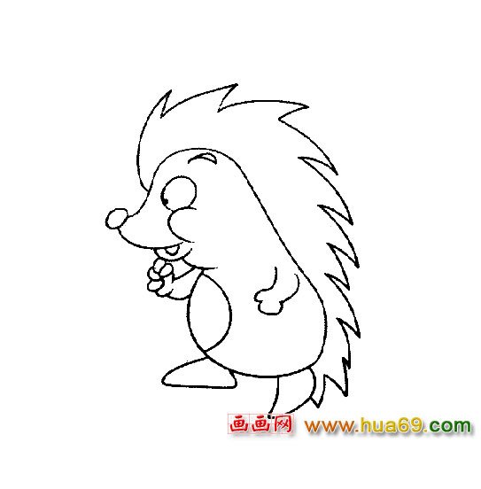 動(dòng)物簡(jiǎn)筆畫│刺猬2