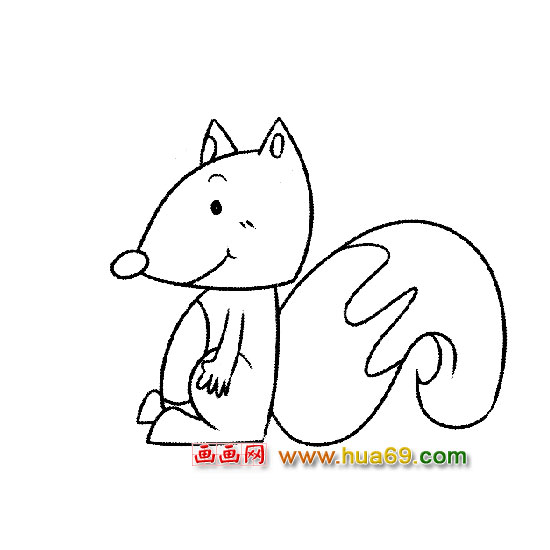 做體操的松鼠【簡筆畫】4